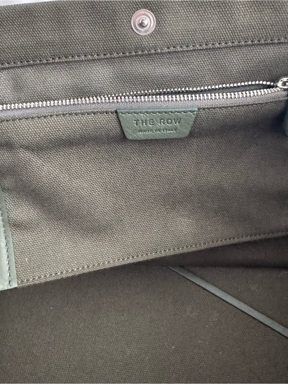 The Row Idaho canvas East-West tote in Khaki - Picture 8 of 8